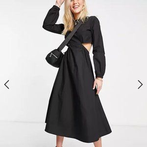 Daisy Street midi dress with cut-out sides SIZE S